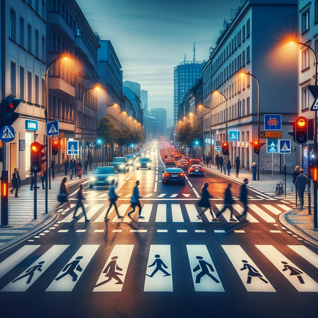 Bezpieczeństwo pieszych według AI